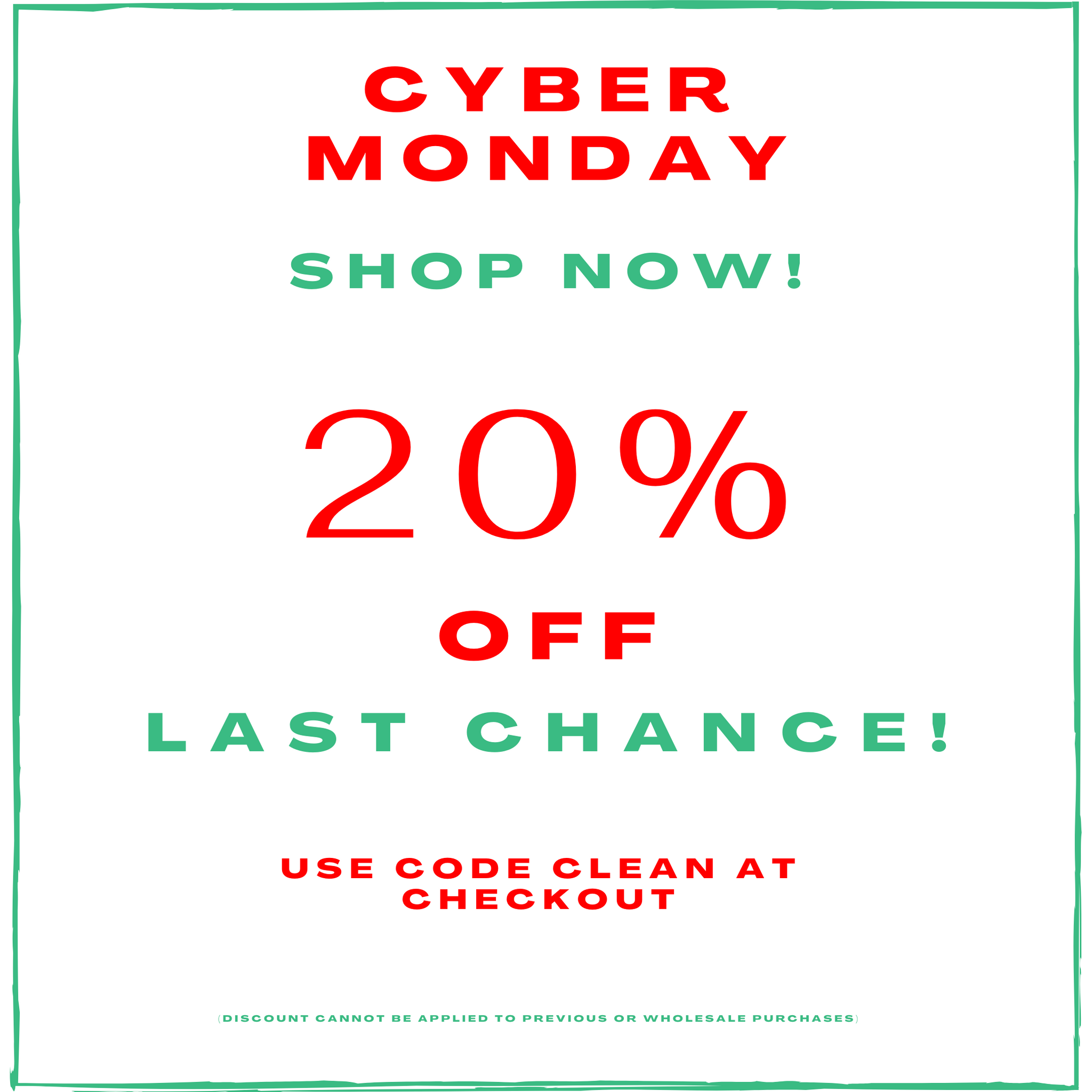 Good Citizen Cyber Monday Sale! 20% Off Entire Site!!!